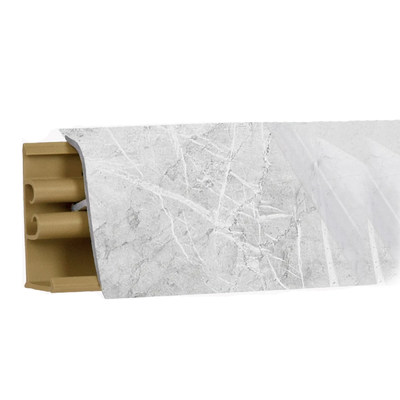 Плинтус Мрамор лацио белый 3м №LB38RUS-53 (кз № LB38-210)