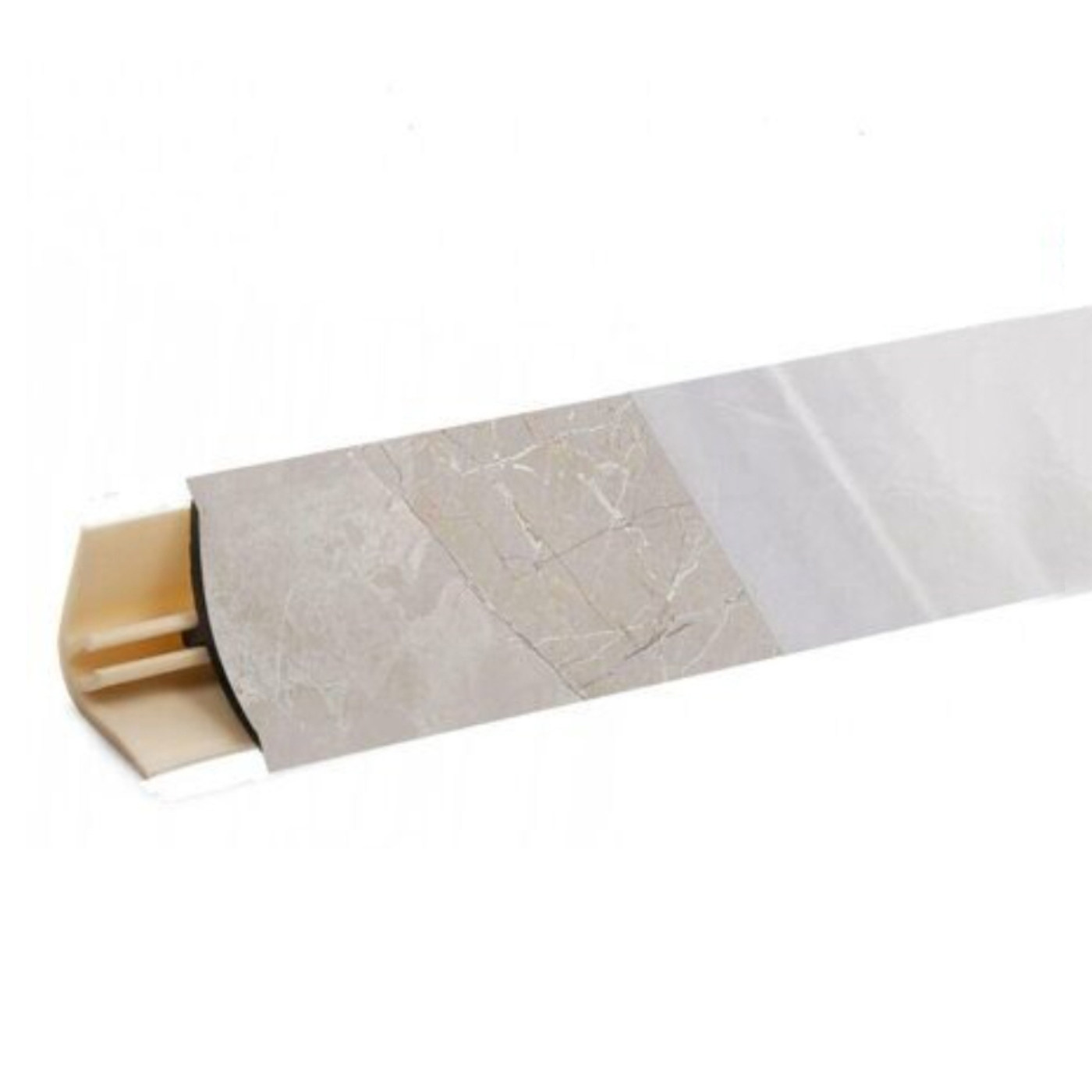Плинтус Мрамор серебристый 3м №LB15RUS-52 (кз № LB15-6014)