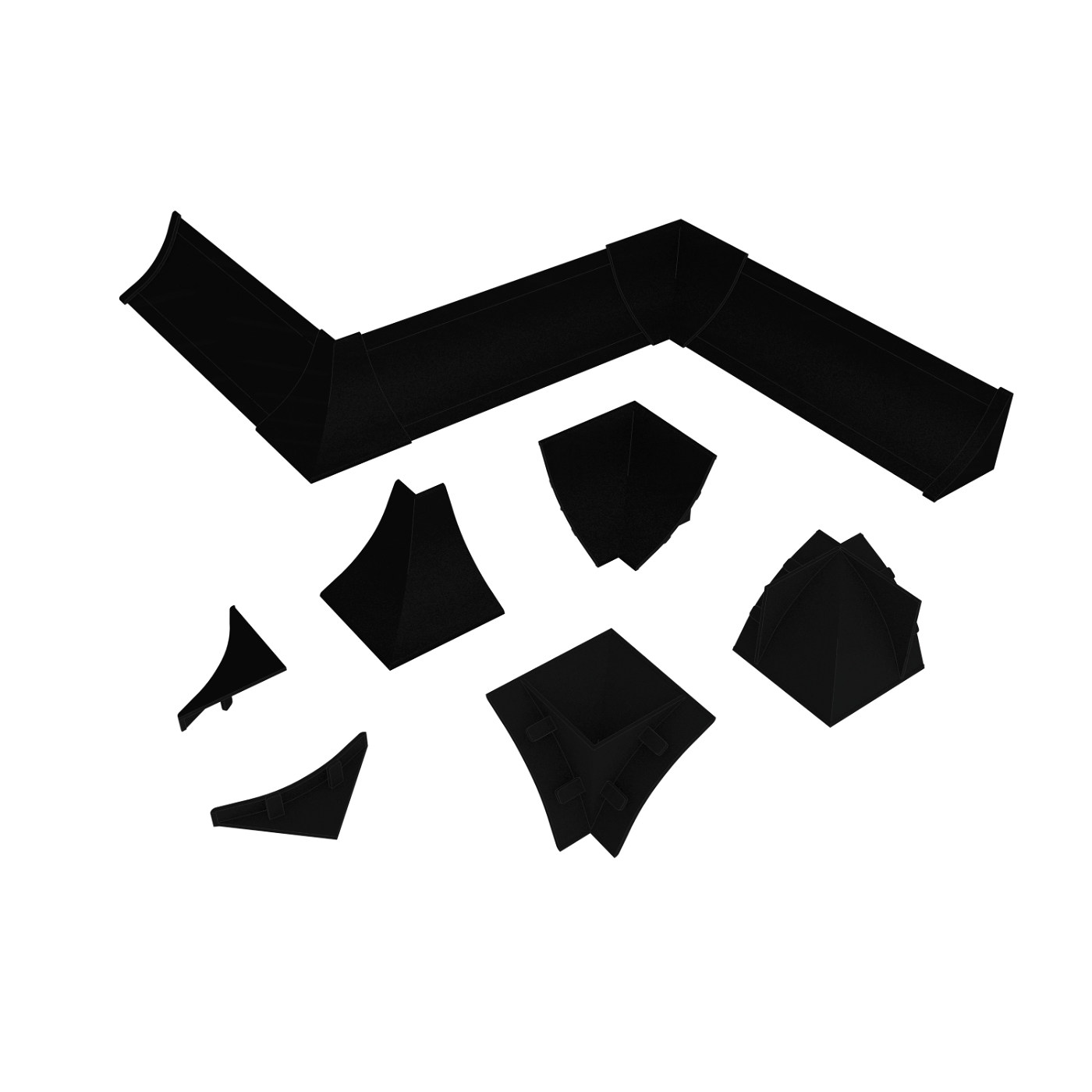 Комплект заглушек Черный №  LB23-619