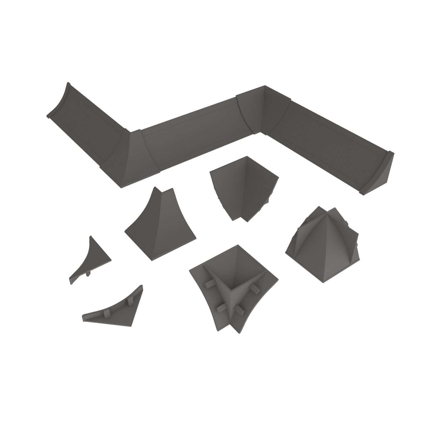 Комплект заглушек Серый № LB23-605