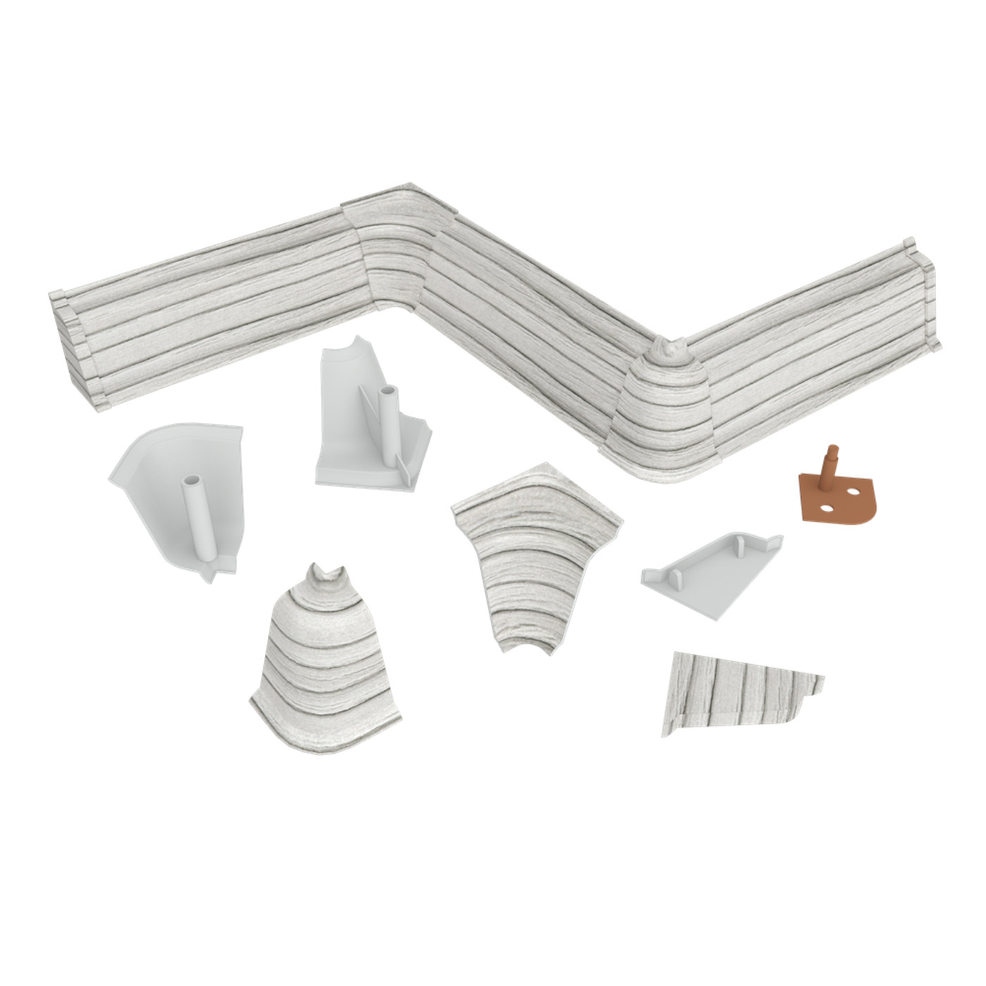 Комплект заглушек Бискайская сосна № LB37,38-6141 (крашенный)