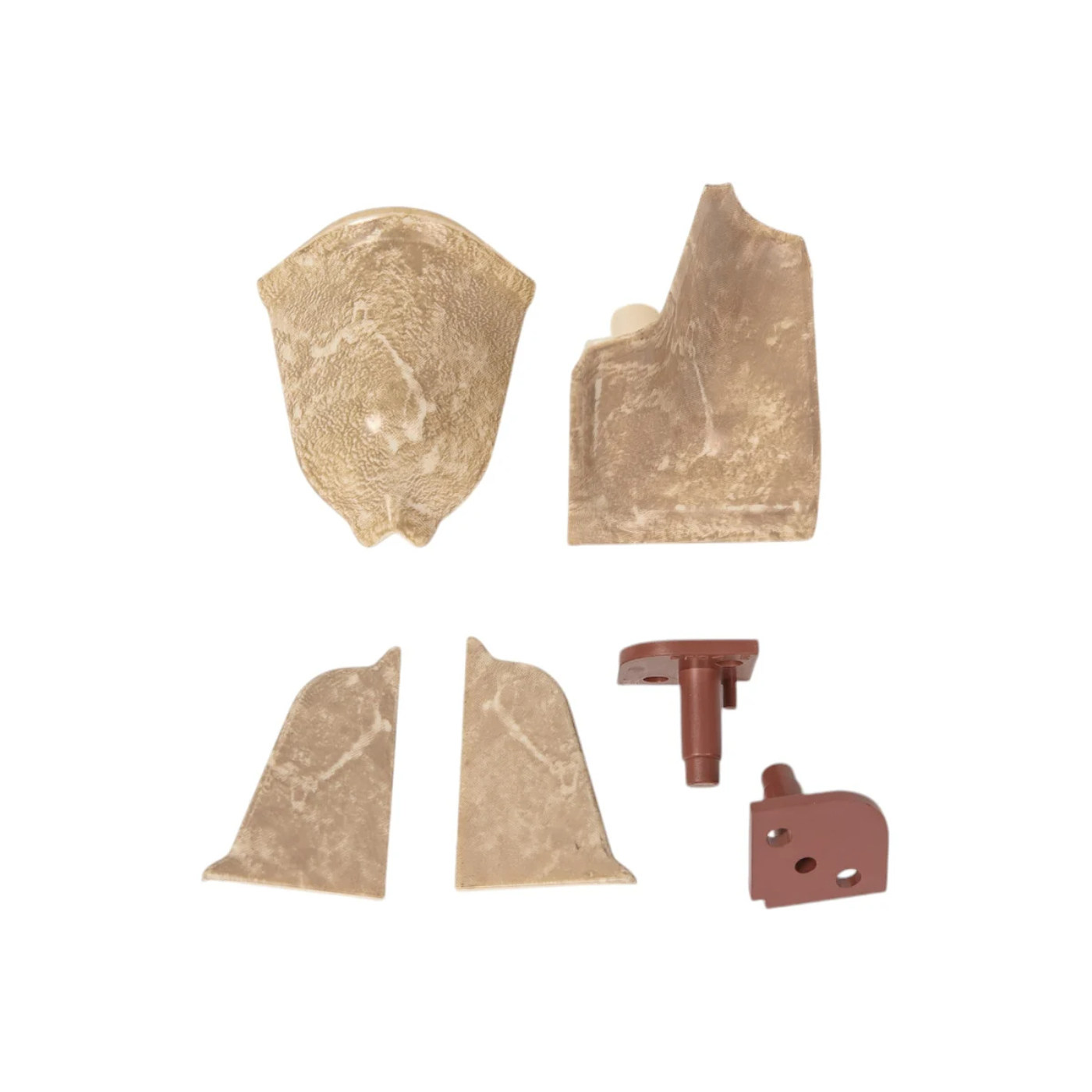 Комплект заглушек Мрамор бежевый № LB37,38-329 (крашенный)