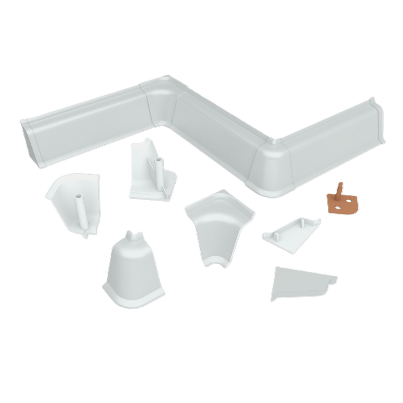 Комплект заглушек Бриллиант белый № LB37,38-460 (крашенный)