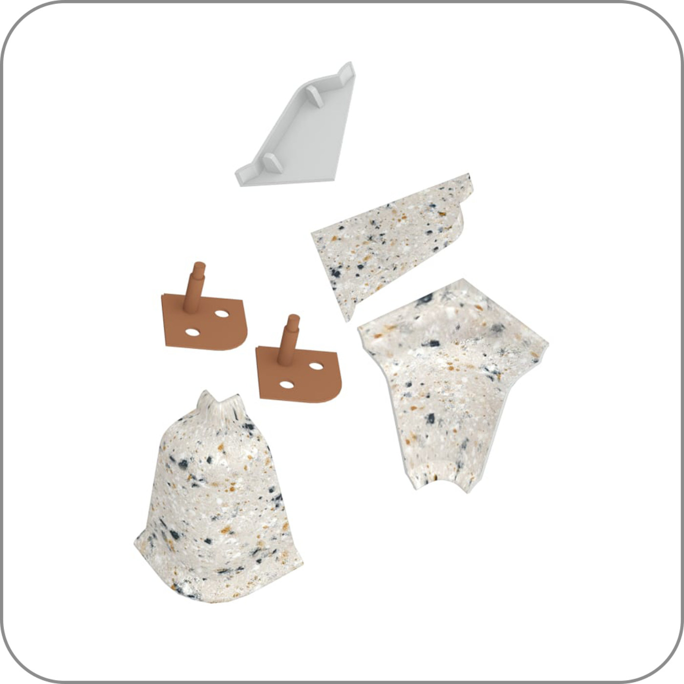 Комплект заглушек Гренобль № LB37,38-307 (крашенный)