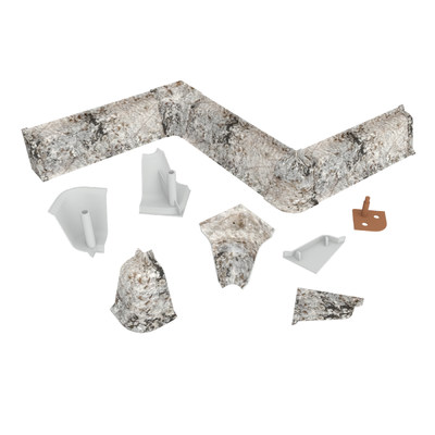 Комплект заглушек Серый мрамор № LB37,38-6086 (крашенный)