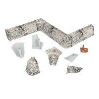 Комплект заглушек Серый мрамор № LB37,38-6086 (крашенный)