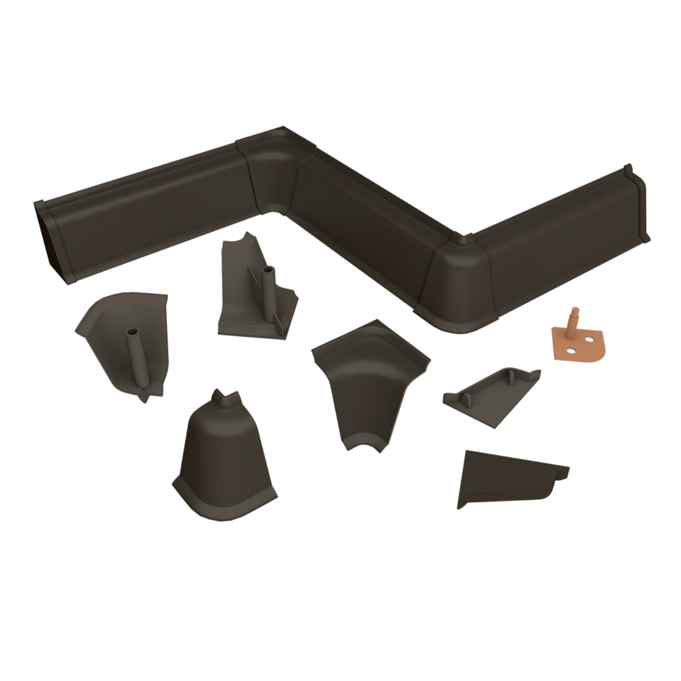 Комплект заглушек Мрамор де мази темный № LB37,38-6078 (крашенный)