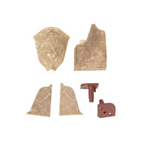 Комплект заглушек Мрамор бежевый № LB37-322