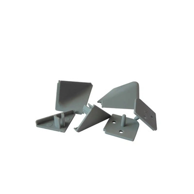 Комплект заглушек Светло-серый 10  к плинтусу №LB32