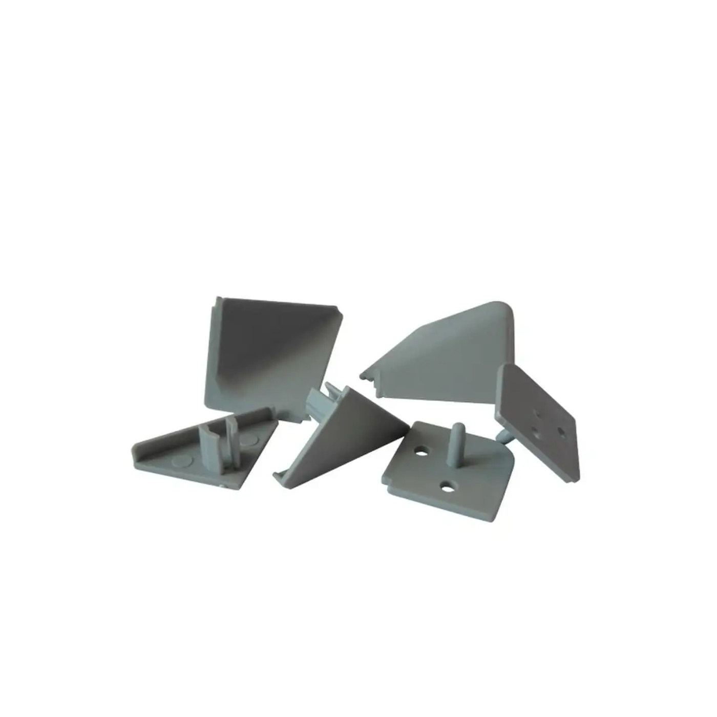 Комплект заглушек Светло-серый 10  к плинтусу №LB32