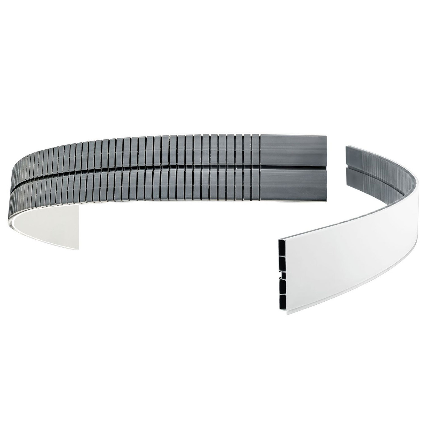 Радиусный элемент Белый 001 100мм  КORNER