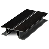 Угол универсальный гибкий Черный к цоколю 006 150мм КORNER