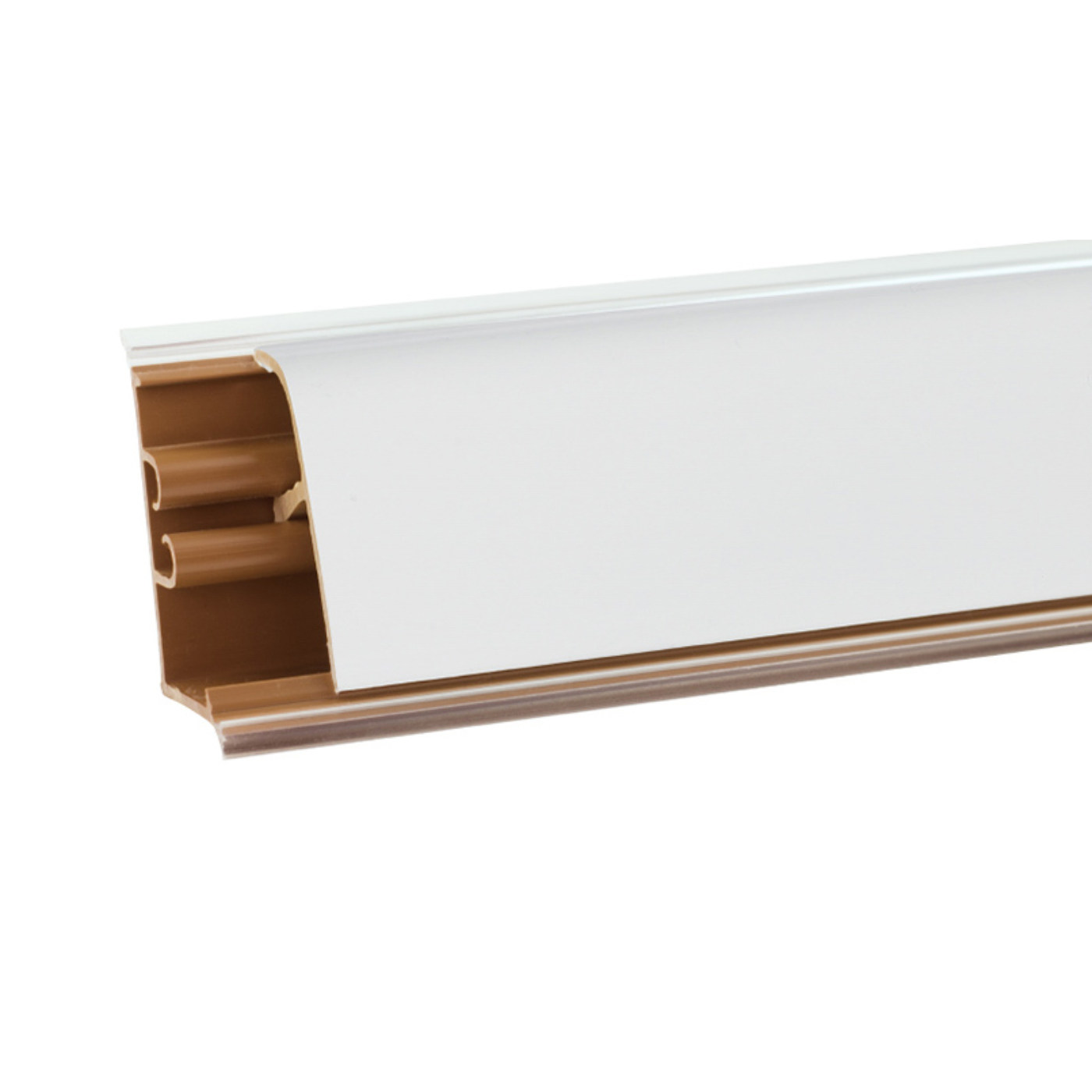 Плинтус Белый блеск 4,2м № LB381-6056