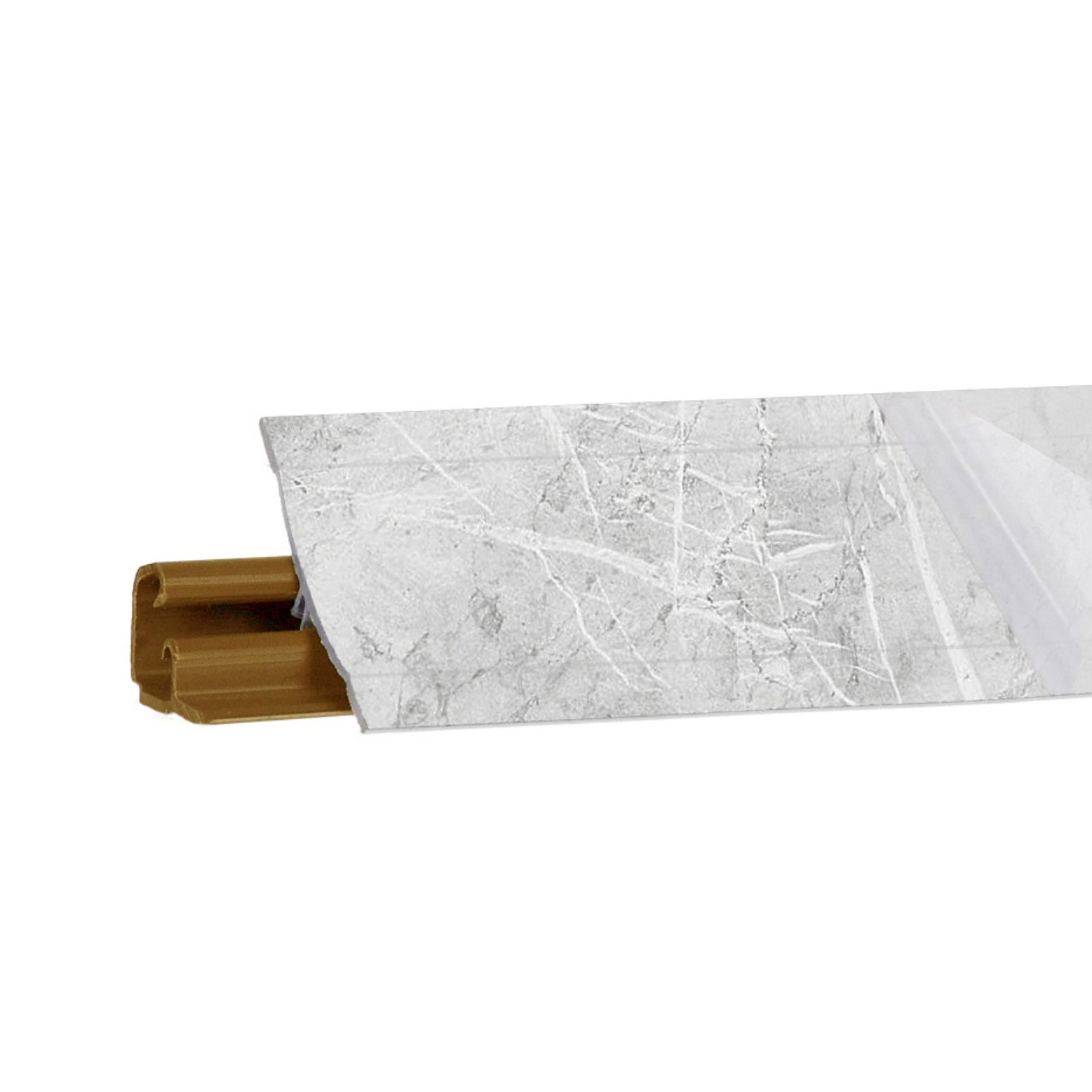 Плинтус Мрамор лацио белый 3м №LB23RUS-53 (кз № LB23-6014)