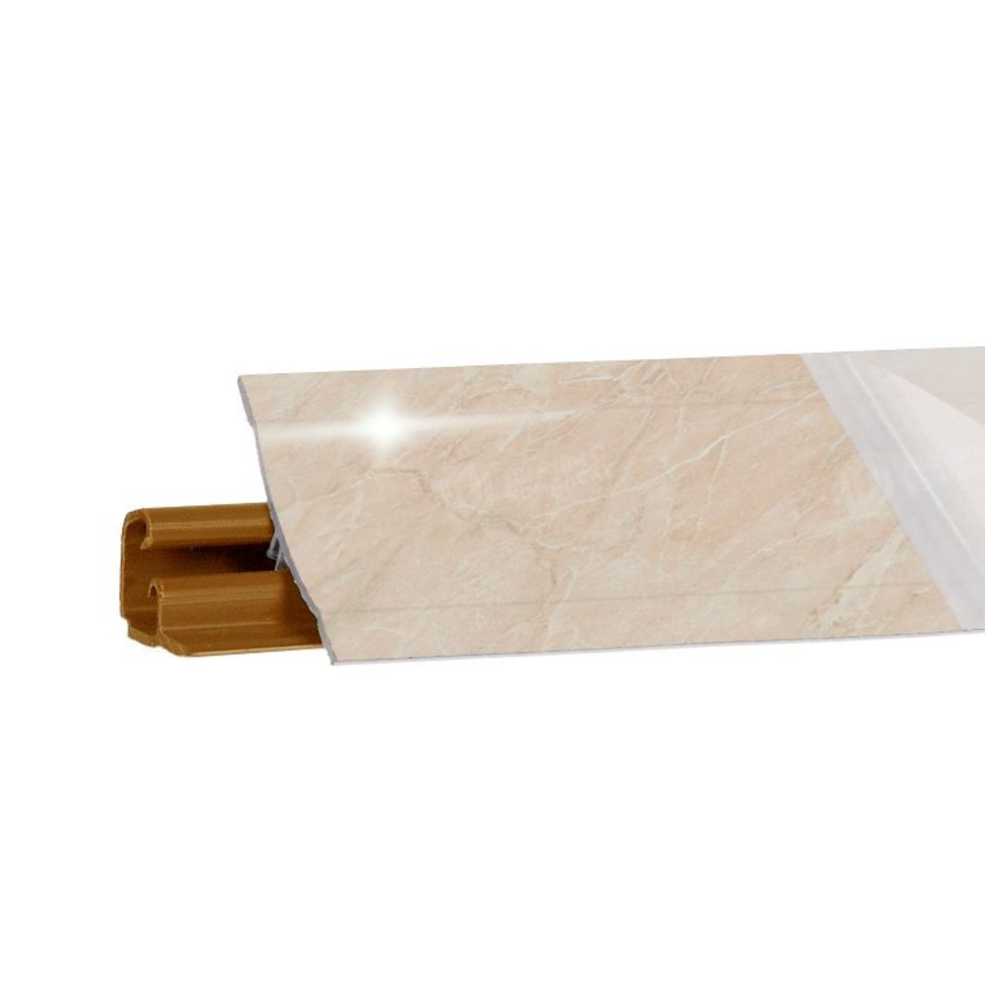 Плинтус Мрамор бежевый глянец 3м №LB23RUS-61 (кз № LB23-6052)