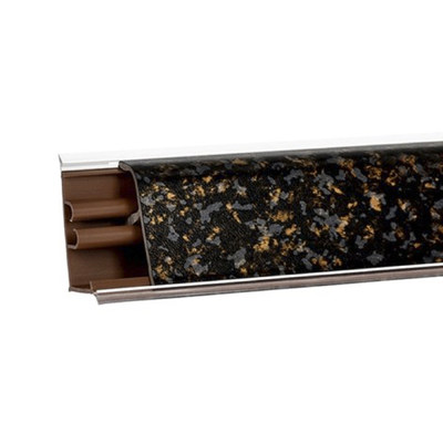 Плинтус Черная бронза матовая 4,2м № LB37-384В