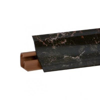 Плинтус Мрамор марквина черный матовый 3м №LB23RUS-91 (кз № LB23-619 или 12)