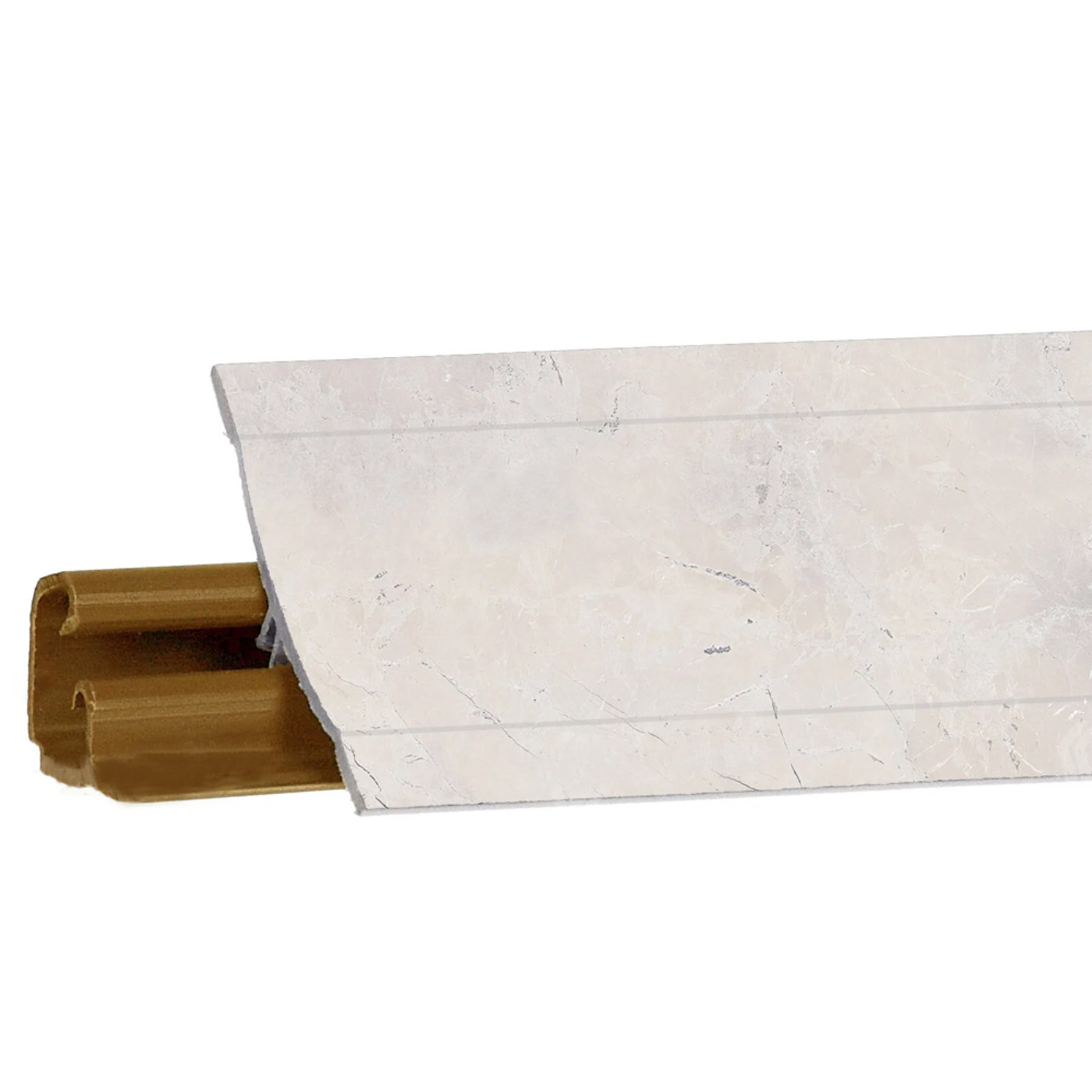 Плинтус Мрамор серебристый 3м №LB23RUS-133 (кз № LB23-6084 или 23)