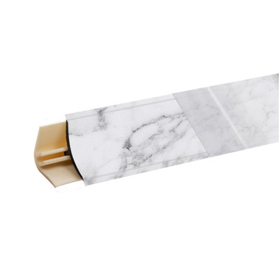 Плинтус Мрамор белый 3м №LB15RUS-15 (кз № LB15-6014)