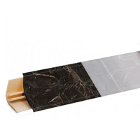 Плинтус Мрамор марквина черный 3м №LB15RUS-20 (кз № LB15-619)