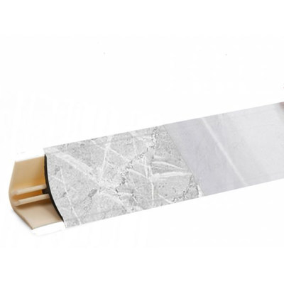 Плинтус Мрамор лацио белый 3м №LB15RUS-53 (кз № LB15-6014)