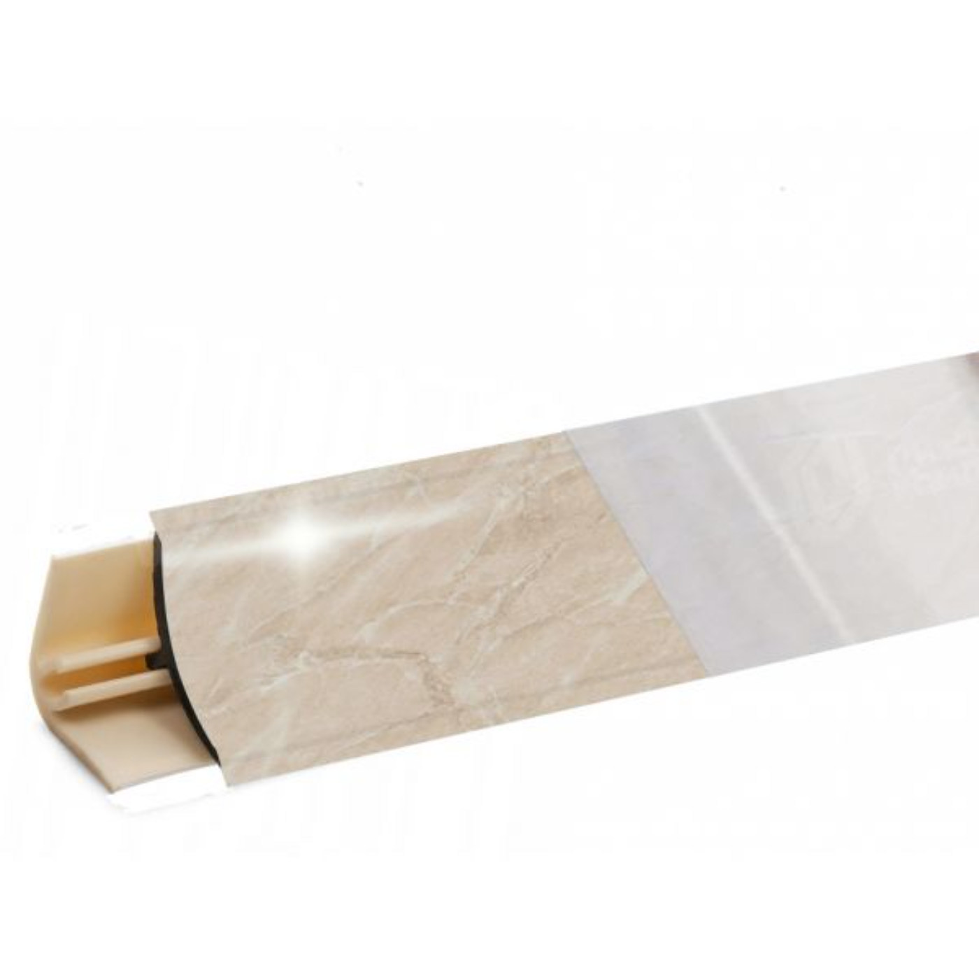 Плинтус Мрамор бежевый глянец 3м №LB15RUS-61 (кз № LB15-6052)