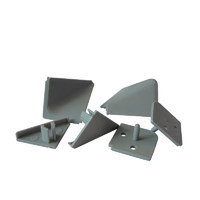 Комплект заглушек Алюмин. 11  к плинтусу №LB32