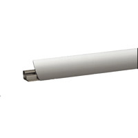 Плинтус Лира Белый матовый 3м №LB23-А011