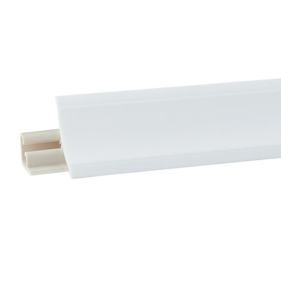 Плинтус Лира Белый глянцевый 3м №LB23-А025