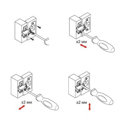 Петля накладная 09 с доводчиком 48мм, планка h2, с коротким плечом б/еврошурупа AKS 84806