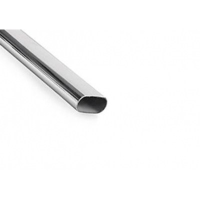 Труба овальная L-3000 (30*15*0.8) хром