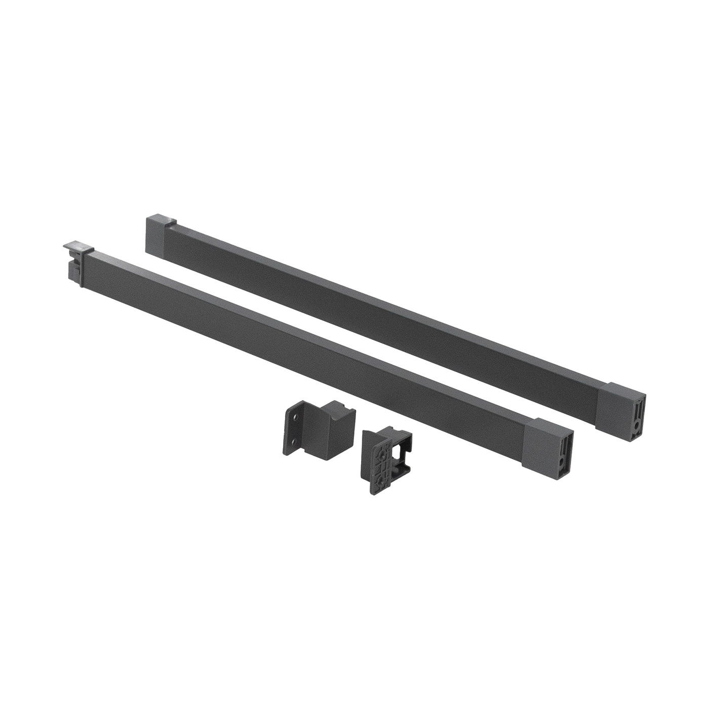 Рейлинг прямоугольный продольный Slimbox Evolution L-550 графит AKS 118285