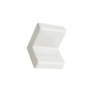 Уголок GRANDIS пластиковый белый 25*25 (накладка)