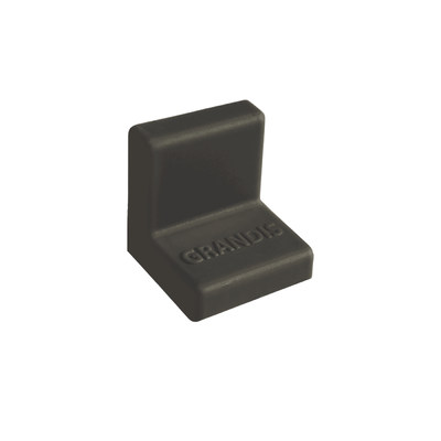 Уголок GRANDIS пластиковый черный 25*25 (накладка)