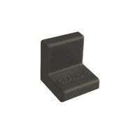 Уголок GRANDIS пластиковый черный 25*25 (накладка)