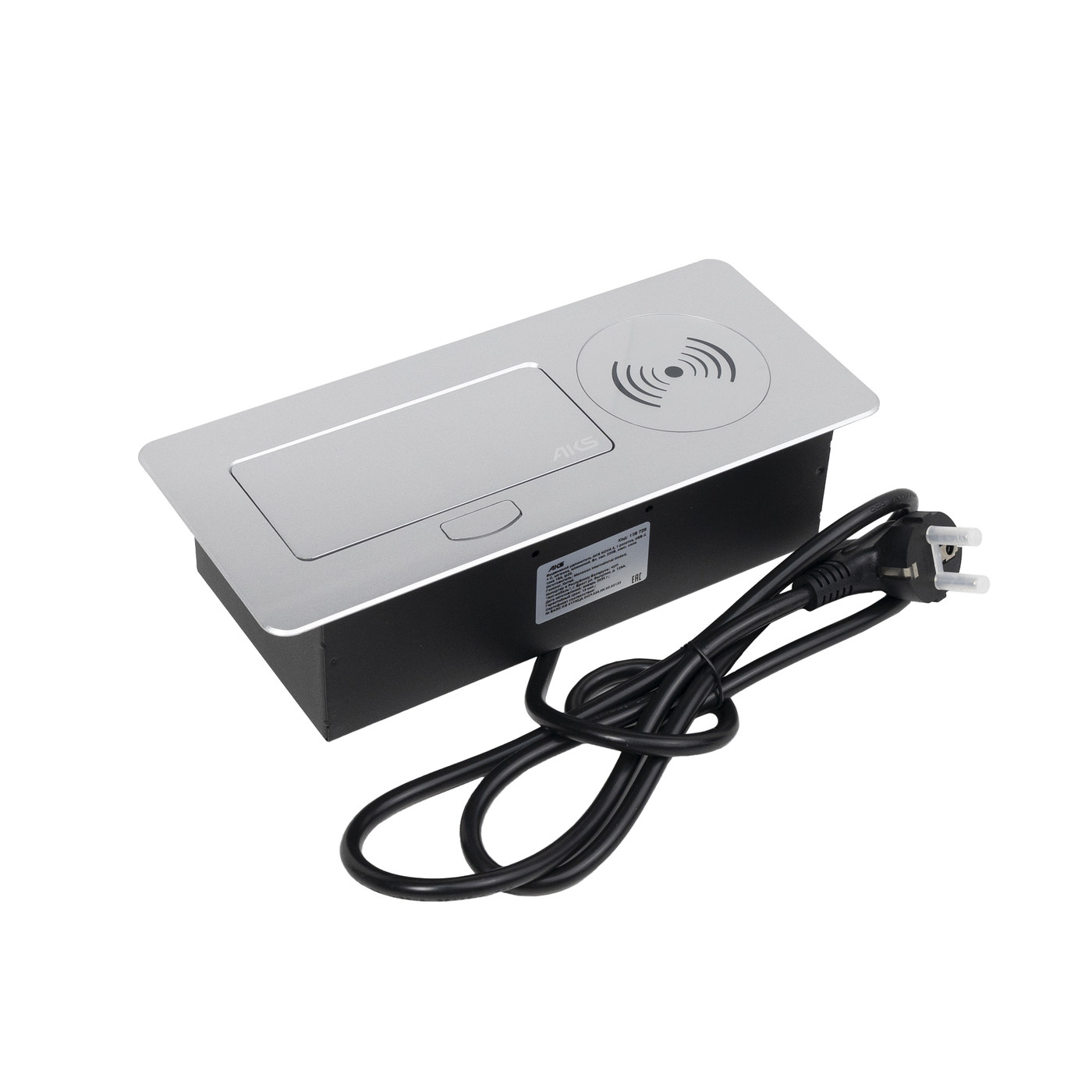 Выдвижной удлинитель NOVA 5, 1 розетка, USB A + C, wireless, алюминий AKS 108729