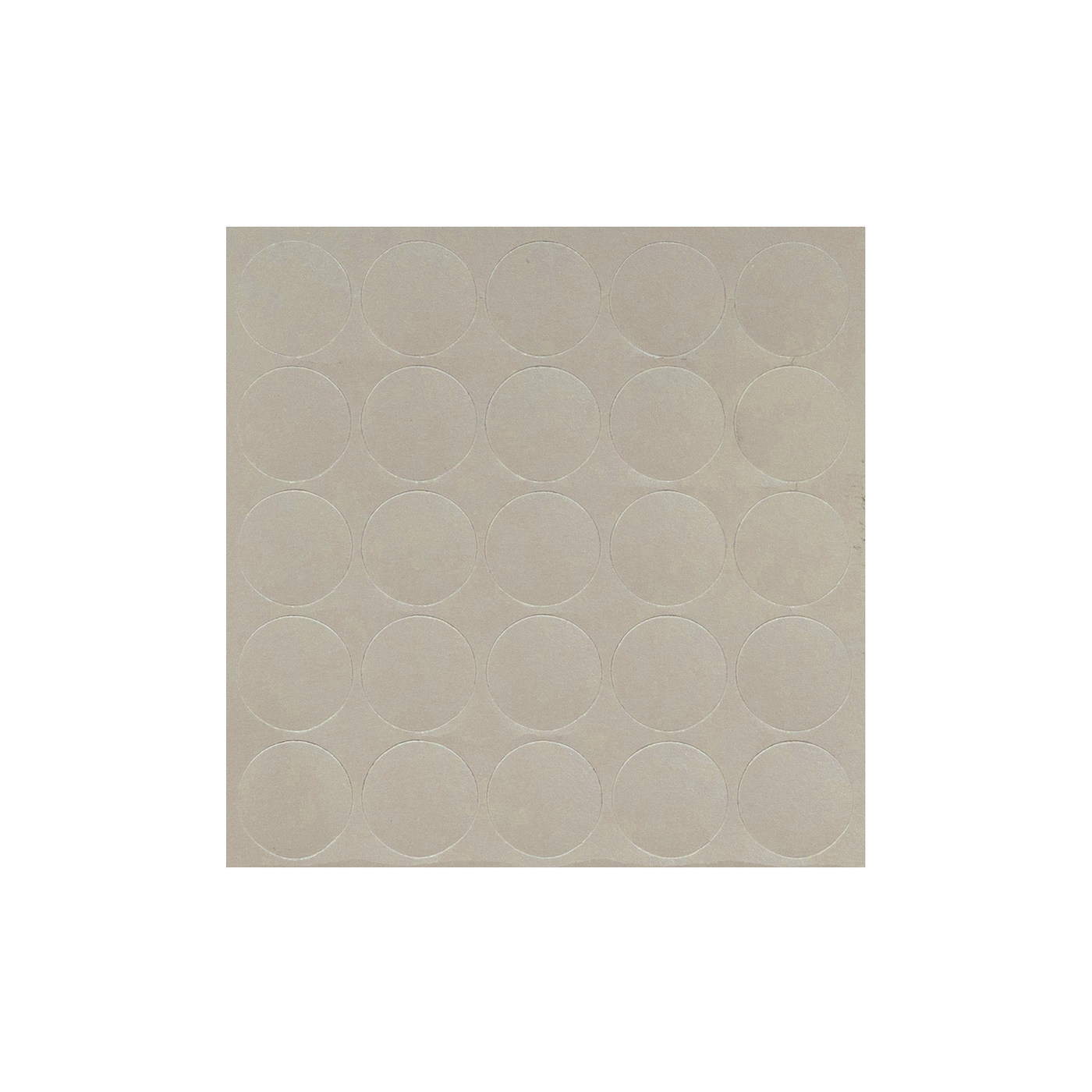 Заглушка самоклеящаяся d.14мм, по 25 штук на листе, цвет бежевый 14.098