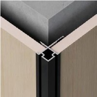 Внешний угол U-дизайн Р010 Черный матовый (2800х17) Ultra Wall 91094