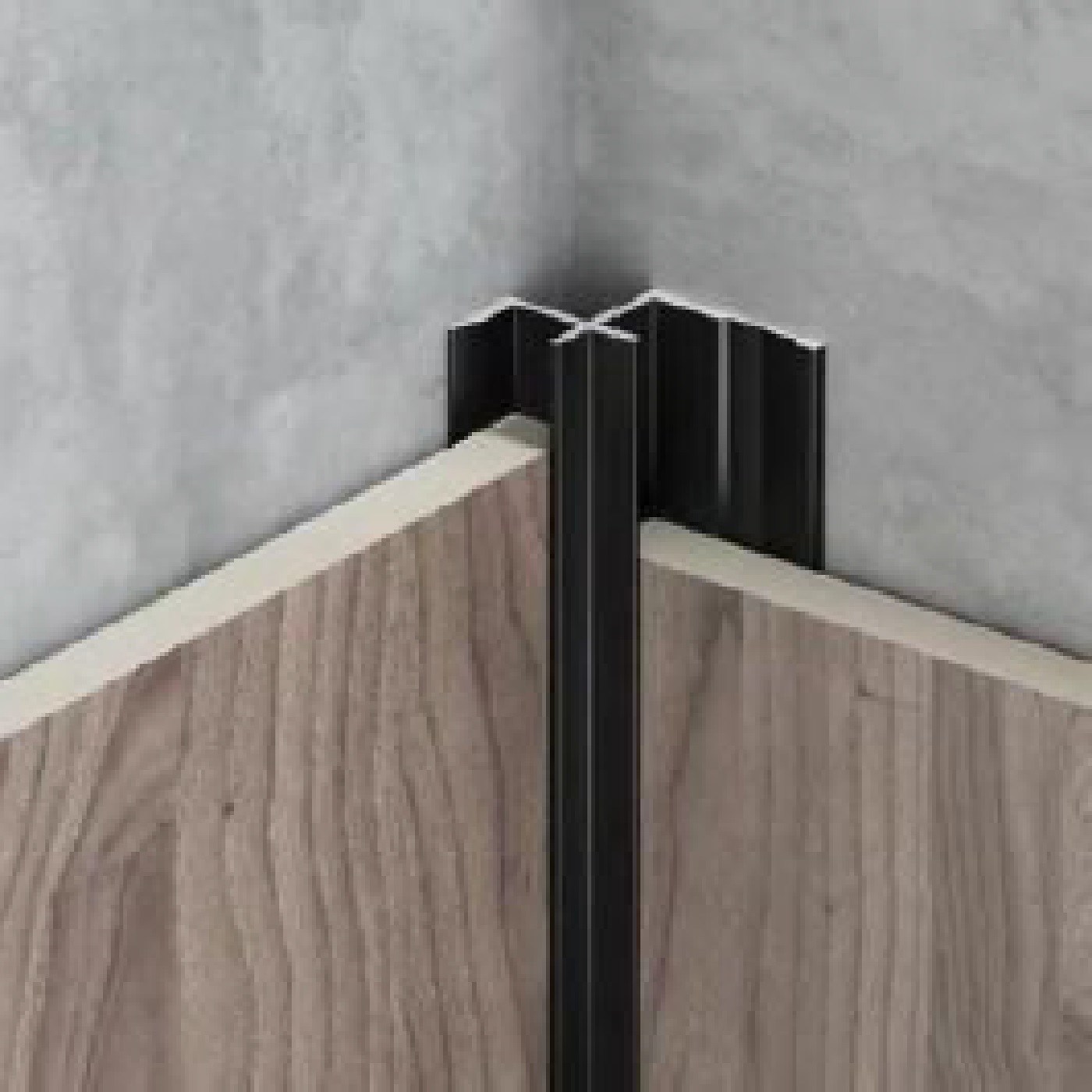 Внутренний угол Р010 Черный матовый (2800х17) Ultra Wall 91081