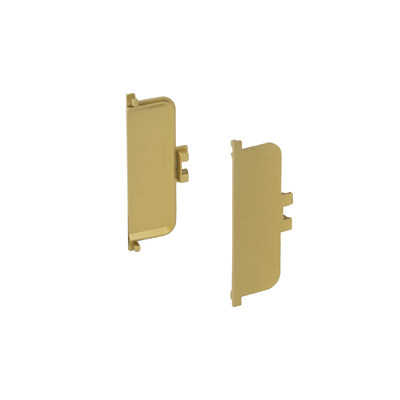 Комплект С-образных заглушек к профилю GOLA, матовое золото (тип 1) AKS 118191