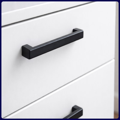 Ручка-скоба FS701E 128мм, матовый черный (50/500) 61041