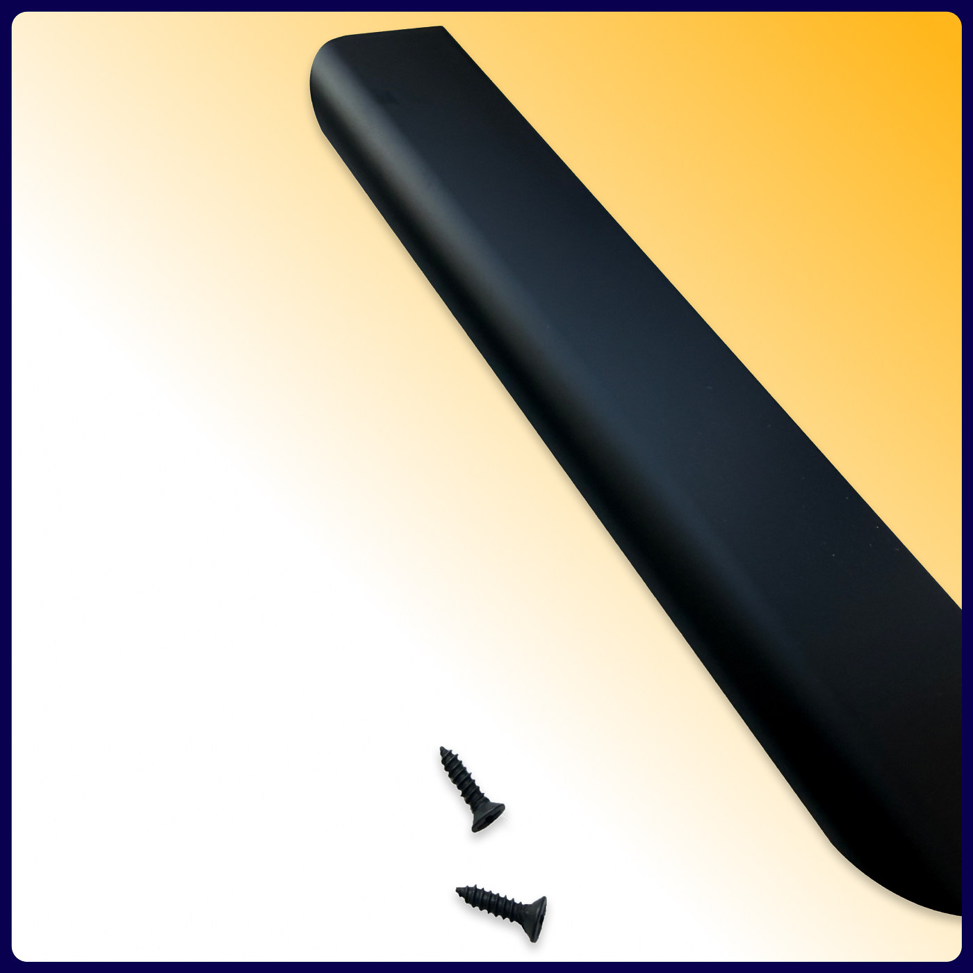 Ручка торцевая EVA BALANCE 160мм (L197мм), черный матовый MBA (уп25 шт) 3480