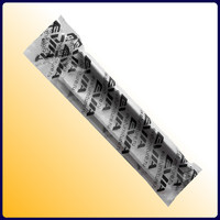 Ручка торцевая EVA BALANCE 160мм (L197мм), черный матовый MBA (уп25 шт) 3480