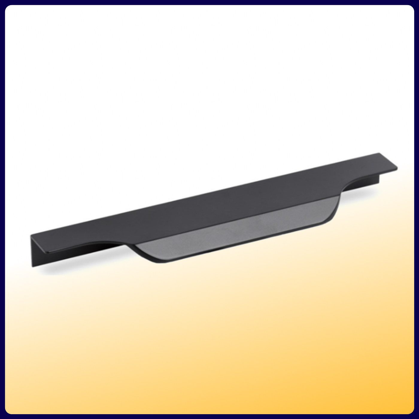 Ручка торцевая EVA SCANDI 128мм (L147мм), черный матовый (уп30 шт) 3555