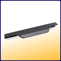 Ручка торцевая EVA SCANDI 128мм (L147мм), черный матовый (уп30 шт) 3555