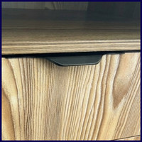 Ручка торцевая EVA SCANDI 320мм (L397мм), черный матовый (уп30 шт) 3561