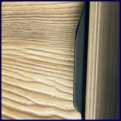 Ручка торцевая EVA SCANDI 448мм (L497мм), черный матовый (уп30 шт) 3563