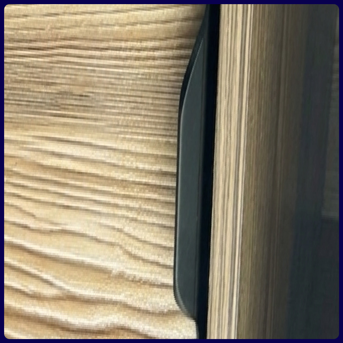 Ручка торцевая EVA SCANDI 512мм (L597мм), черный матовый (уп30 шт) 3565