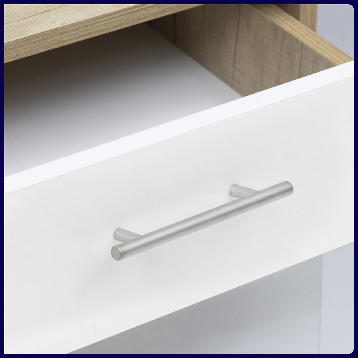 Ручка-рейлинг d12мм 128/178, хром матовый AKS 79080