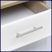 Ручка-рейлинг d12мм 128/178, хром матовый AKS 79080